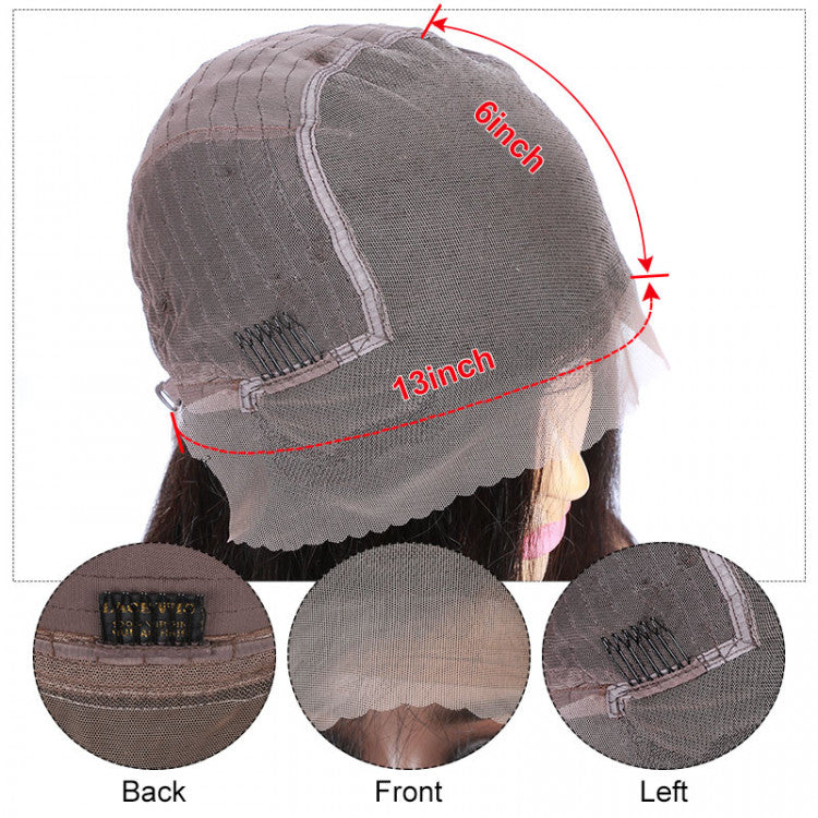 Melting! Rose Hair 13x6 Swiss HD Lace Frontal Wigs Deep Wave Invisible 100% Human Hair