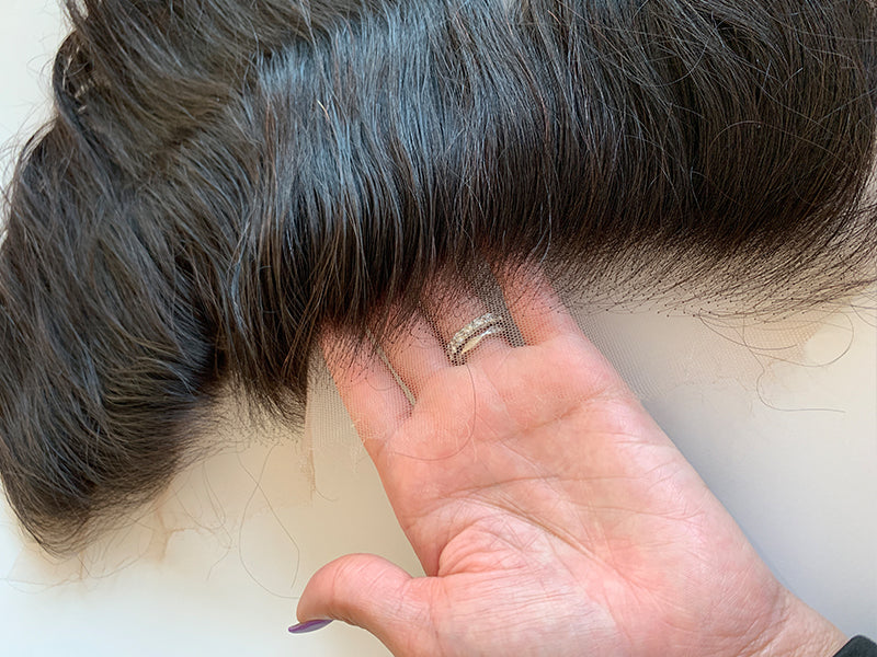 10A Grade 3 Bundles Brazilian Virgin Hair With 1 PCS Per Plucked 13*4 HD Lace Frontal All Texture - Rose Hair