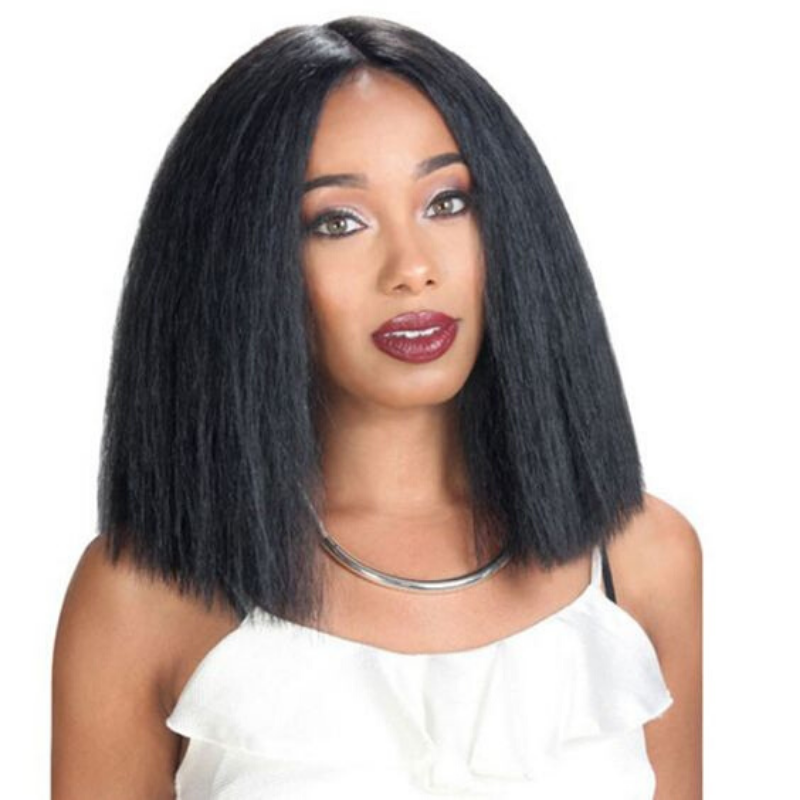 Rose Hair Best Human Hair Yaki Bob Wig 13*6 Lace Frontal Wig Human Hair - Rose Hair