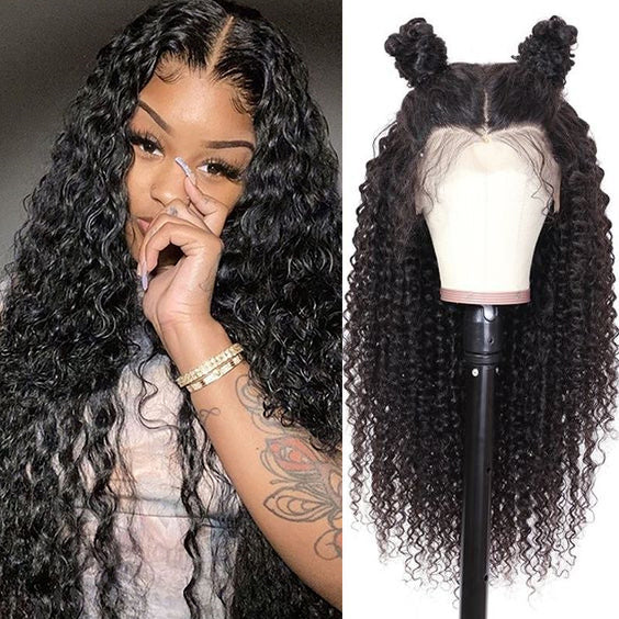 Pre Plucked Swiss 360 Lace Kinky Curly Wig Best Brazilian Human Virgin RoseHair Wig - Rose Hair
