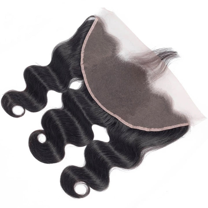 Rose Hair 1PCS Pre Plucked 13*6  Lace Frontal Brazilian Human Virgin Hair Body Wave - Rose Hair