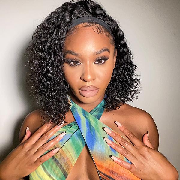 Short Curly Affordable Headband Wig (Get Free Trendy Headbands) - Limited