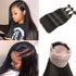 10A Grade 3 Bundles Brazilian Straight Virgin Hair With 1 PCS Per Plucked 360 Lace Frontal - Rose Hair