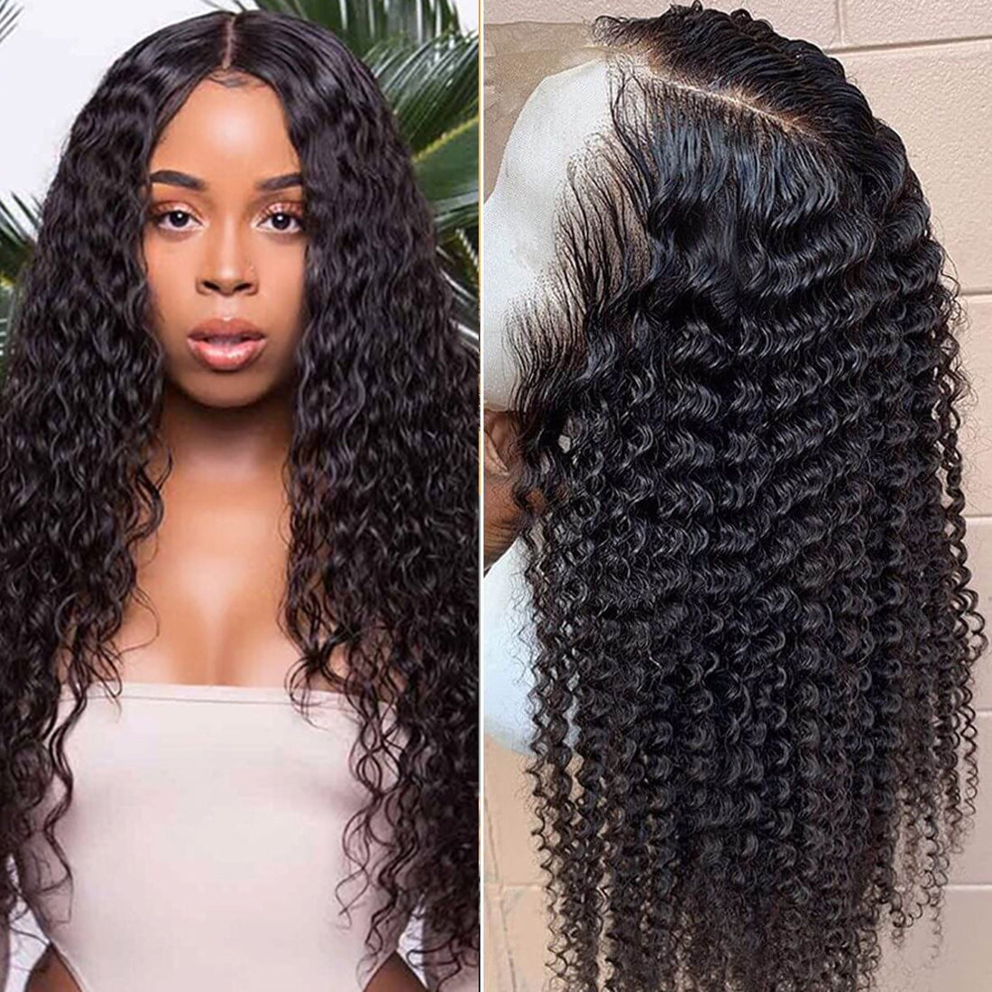 Rose Hair Full Lace Kinky Curly Best Brazilian Virgin Human Hair Gorgeous Soft Hair Wig - Rose Hair