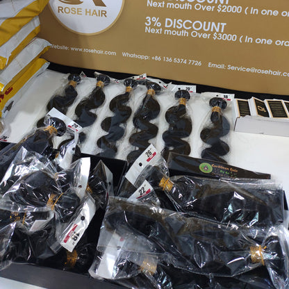 Wholesale 10A Grade Hair Bundles Virgin Human Hair Bundles 10 Pieces Straight - Rose Hair