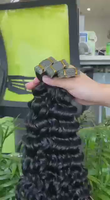 Tape In Hair Extensions Grade Virgin Hair Natural Color All Texture