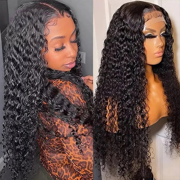 Rose Hair 6x6 HD Transparent Lace Closure Kinky Curly Human Hair Wig with PrePlucked