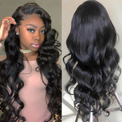 RoseHair Affordable Best Brazilian Human Virgin Hair 13*6 Lace Front Loose Wave Wig - Rose Hair