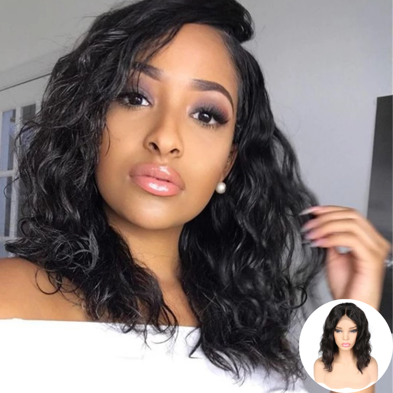 RoseHair Top Quality Wavy Affordable Gorgeous 13*6 Lace Wig Short Hair - Rose Hair