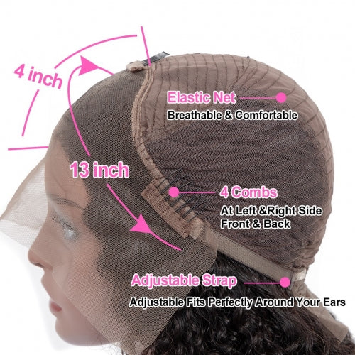 (Ariana Grande Styles) Rose Hair 13*4 Lace Frontal Straight Brazilian Human Virgin Hair Wig