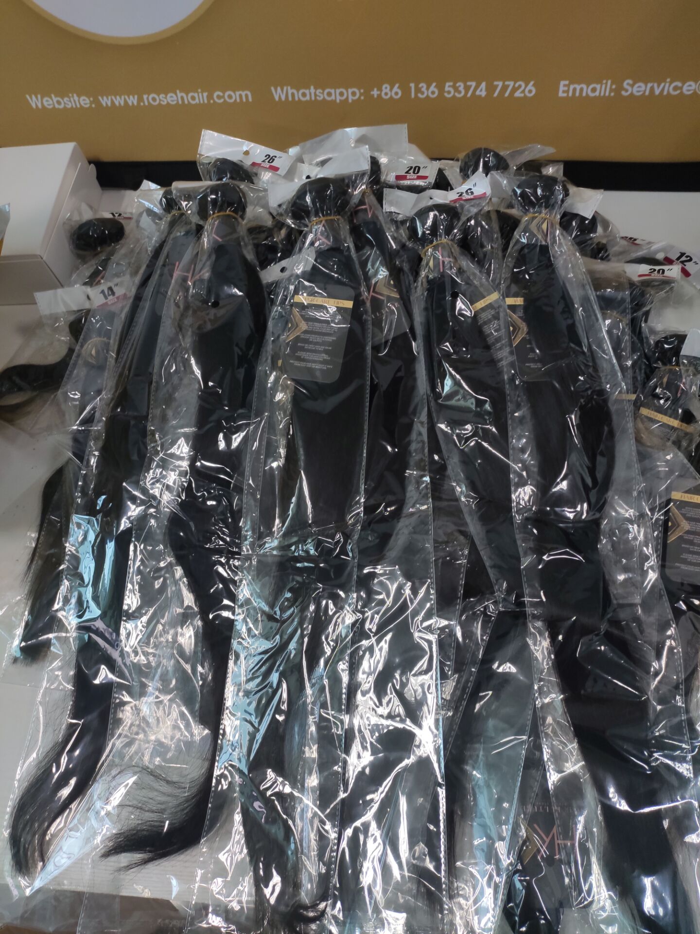 Wholesale Rosehair 10A/15A Grade 30 Bundles All Texture Brazilian Unprocessed Hair Deal - Rose Hair