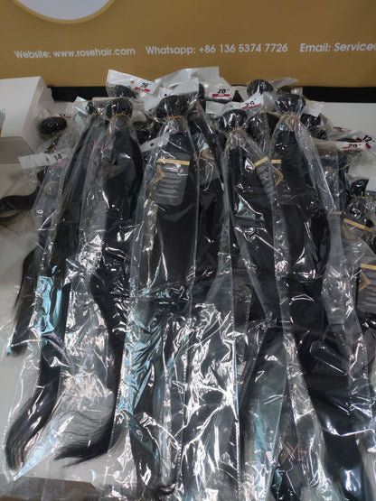 Wholesale Rosehair 10A/15A Grade 30 Bundles All Texture Brazilian Unprocessed Hair Deal - Rose Hair