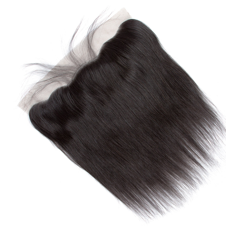 1PCS Brazilian Virgin Straight Pre Plucked 13x4 Lace Frontal - Rose Hair