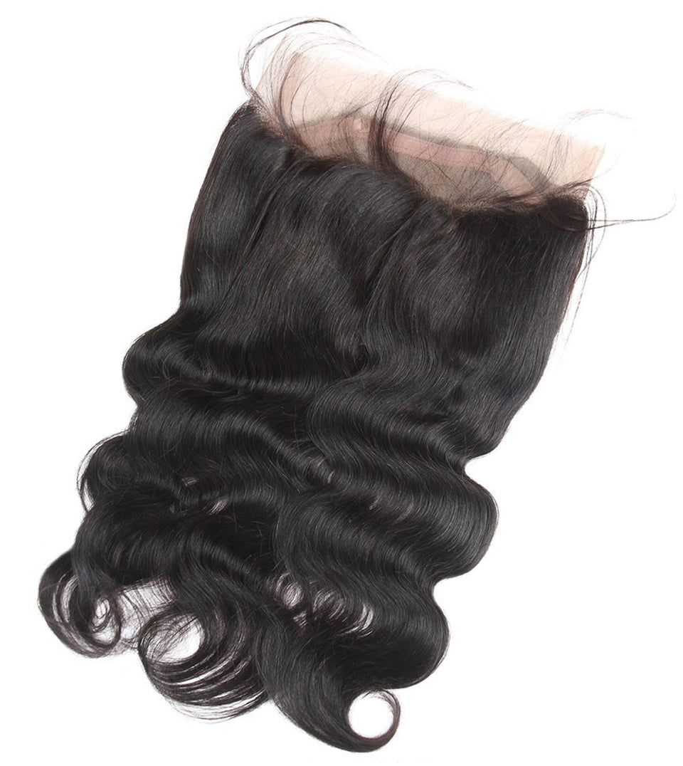 1PCS Brazilian Virgin Light Brown 360 Lace Frontal Pre Plucked All Texture - Rose Hair