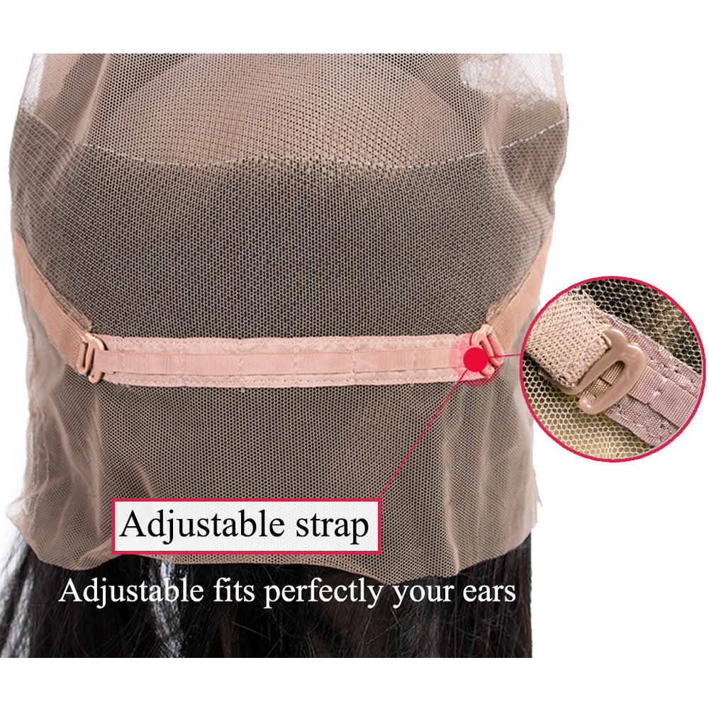 10A Grade 3 Bundles Brazilian Body Wave Virgin Hair With 1 PCS Per Plucked 360 Lace Frontal - Rose Hair