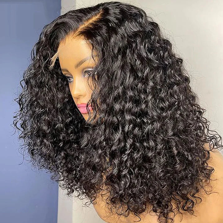 Rose Hair Short Bob 5x5 HD Lace Closure Wig Jerry Curly 150% Density Virgin Human Hair for Women