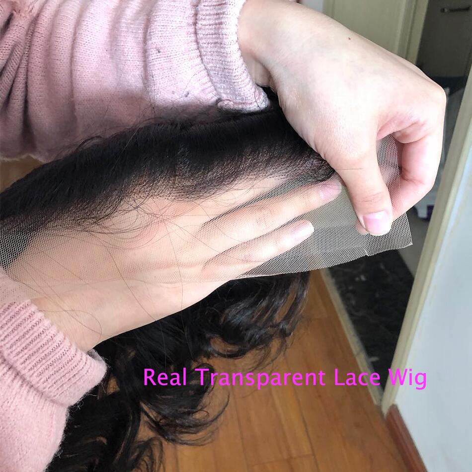 Pre Plucked Mix Color Real Undetectable Transparent Loose Wave 13*4 Lace Front Wig Brazilian Virgin Hair Ombre Wig - Rose Hair