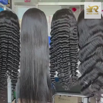 Rose Hair 5PCS 13x6 Transparent Lace Wigs 150%/ 180% Density Wholesale Package Deal Free Shipping