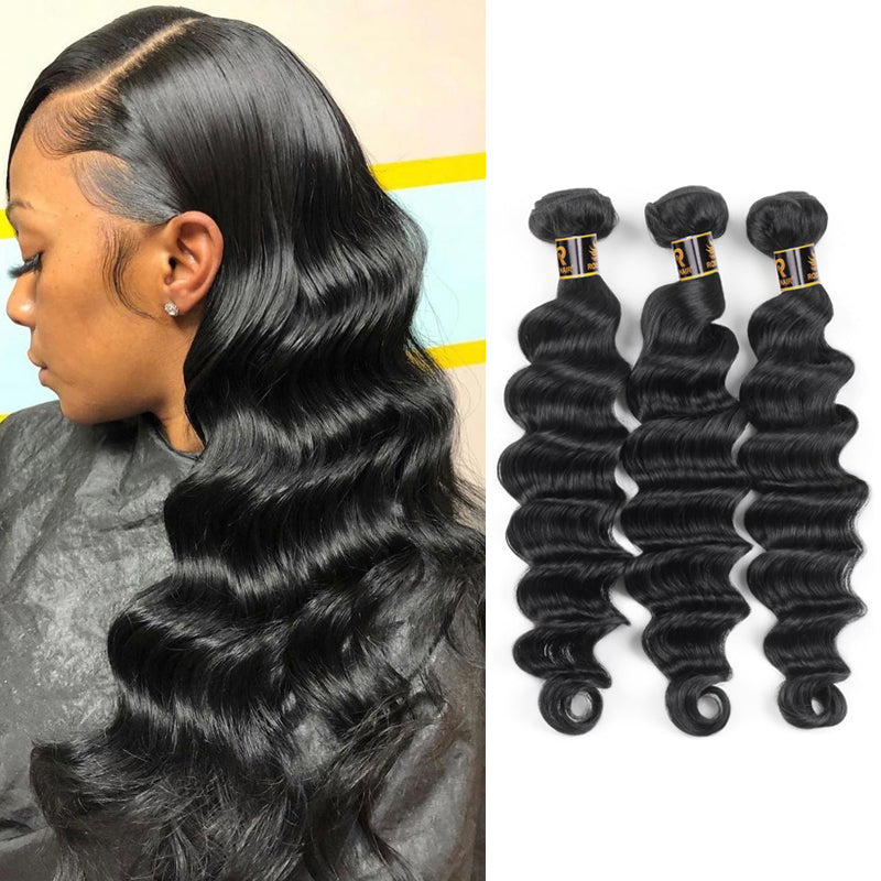 Rosehair 15A Grade 3 Bundles Big Curly Best Brazilian Virgin Human Unprocessed Mink Hair - Rose Hair