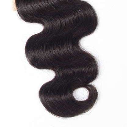 10A Grade 3 Bundles Brazilian Body Wave Virgin Hair With 1 PCS Per Plucked 360 Lace Frontal - Rose Hair