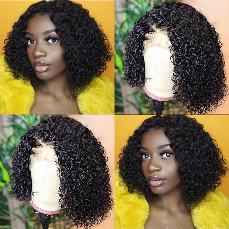 Curved Part 13*6 Lace Front Wig 100% Human Hair Wig New Arrival Wigs - Rose Hair