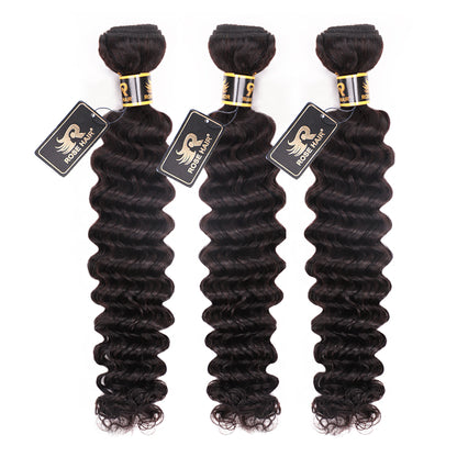 10A Grade 1PC Deep Wave Best Brazilian Virgin Hair Bundles - Rose Hair