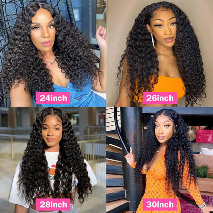 [Buy 1 Get 1 Free] Skin Melt HD Lace Loose Deep Wave 13x4 Lace Front Wigs +12 Inch Straight BoB T Part Wig Human Hair For Women