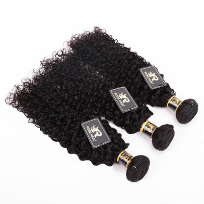 10A Grade 4PCS Kinky Curly Best Brazilian Virgin Hair Bundles - Rose Hair