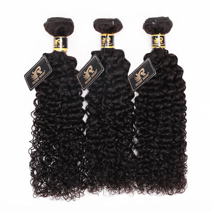 10A Grade 3PCS Kinky Curly Best Brazilian Virgin Hair Bundles - Rose Hair