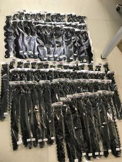 Wholesale Rosehair 10A/15A Grade 50 Bundles All Texture Brazilian Unprocessed Hair Deal - Rose Hair