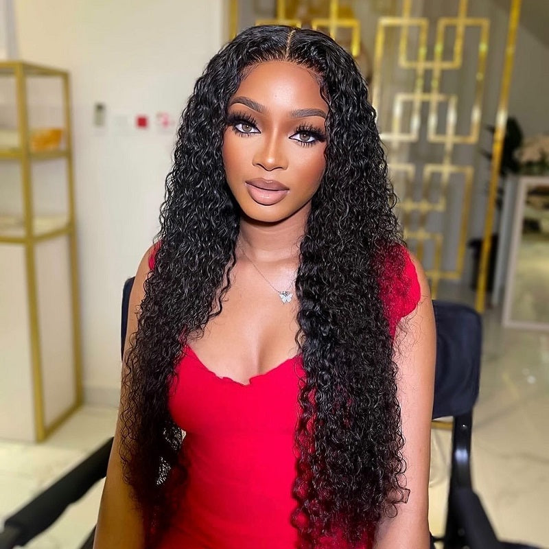 Rose Hair Long Curly Hair Wigs 18-40 Inches Lace Front Wigs With Baby Hair For Women