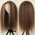 Rose Hair Honey Blonde Highlight Kinky Straight 13x4 Lace Front Wig With Baby Hair Pre Plucked 100% Virgin Human Hair