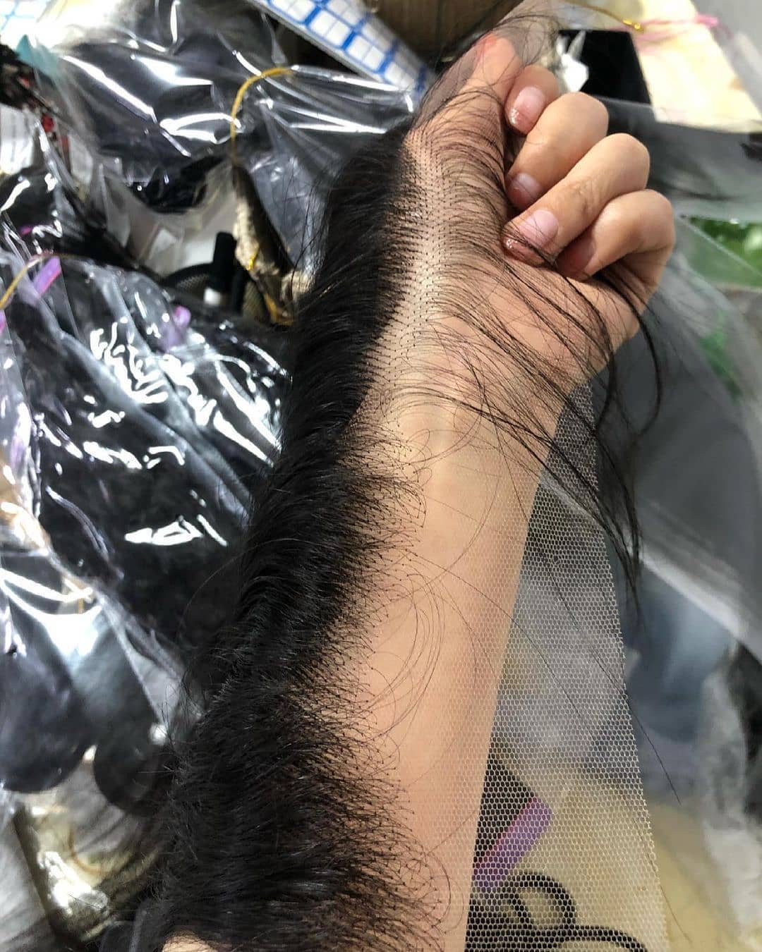 Rose Hair 5PCS 13x6 Transparent Lace Wigs 150%/ 180% Density Wholesale Package Deal Free Shipping