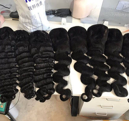 Rose Hair 3PCS 13x4 Transparent Lace Wigs 150%/ 180% Density Wholesale Package Deal Free Shipping