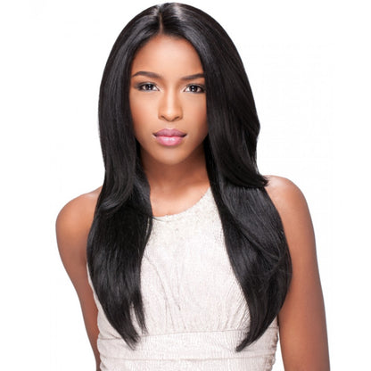 10A Grade 3 Bundles Brazilian Straight Virgin Hair With 1 PCS Per Plucked 360 Lace Frontal - Rose Hair