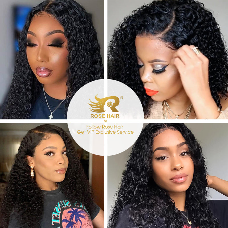 10A Grade 3PCS Big Curly Best Brazilian Virgin Hair Bundles - Rose Hair