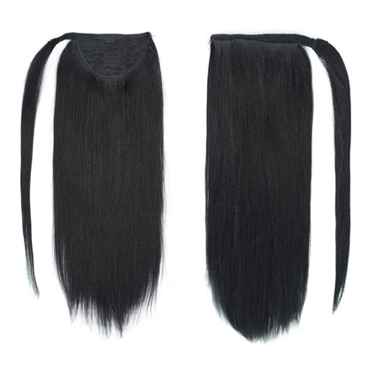 New Fashion RoseHair Human Hair Ponytail Extension Magic Paste Heat Resistant Best Brazilian Virgin Hair All Texture - Rose Hair